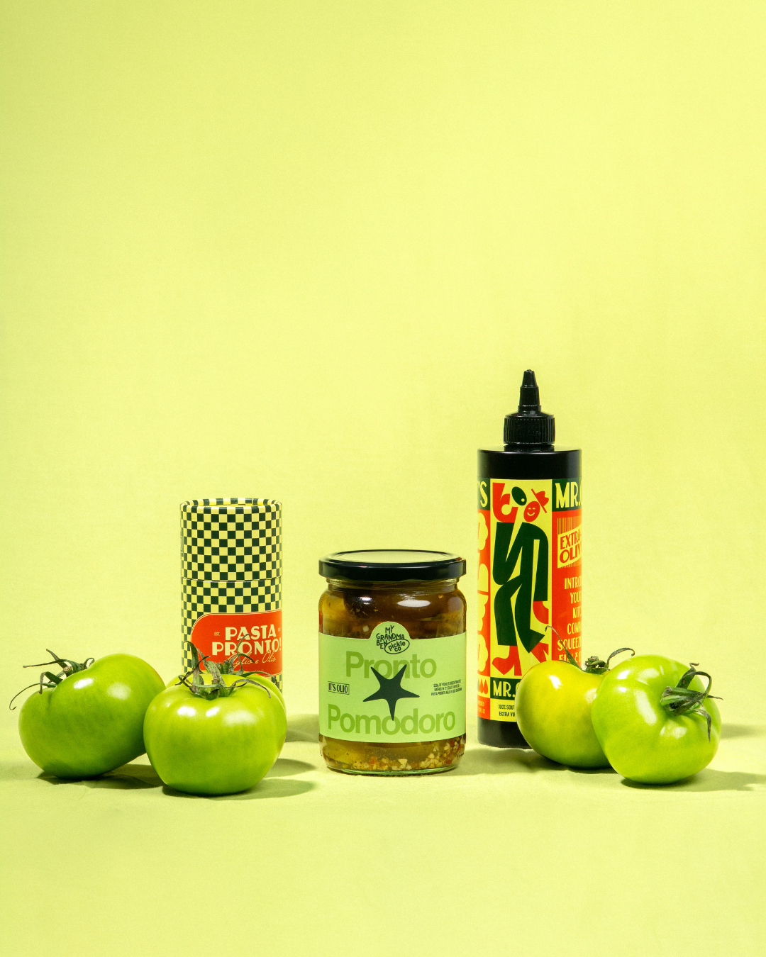Pickled Green Tomatoes with It's Olio EVOO 520g