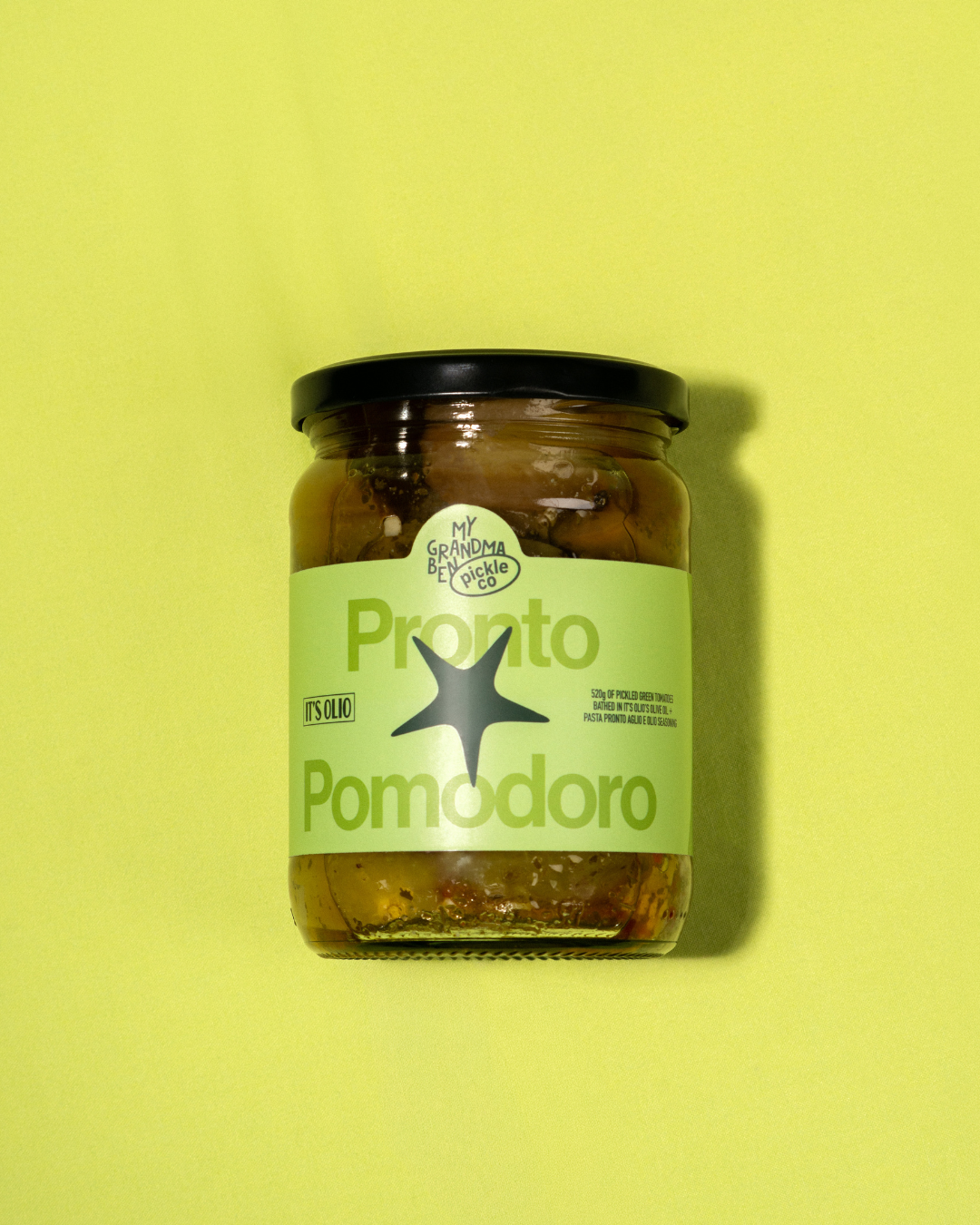 Pickled Green Tomatoes with It's Olio EVOO 520g