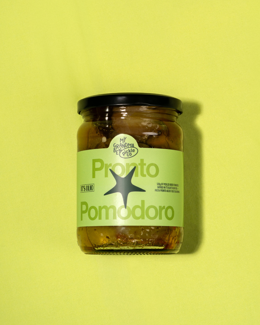 Pickled Green Tomatoes with It's Olio EVOO 520g