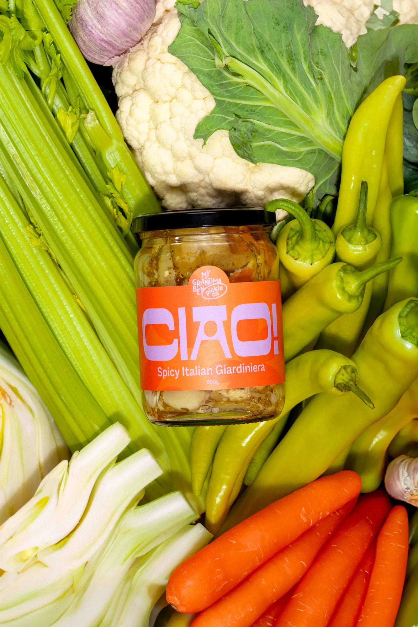 CIAO! Spicy Italian Giardiniera 500g