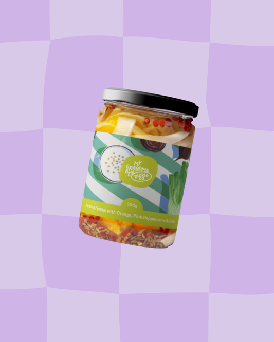 Pickled Fennel with Orange & Pink Peppercorns 500g